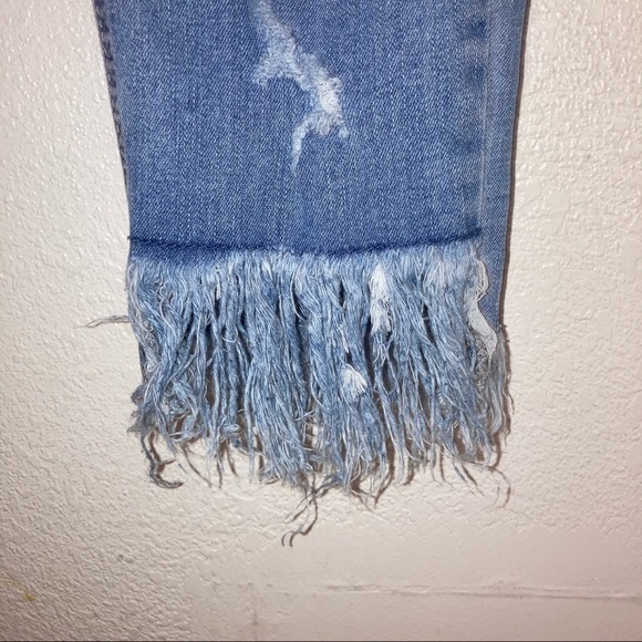 Justusa Distress Stretch Fringe Jeans 31 - Picture 2 of 6